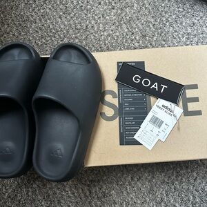 Adidas Black Yeezy Slides